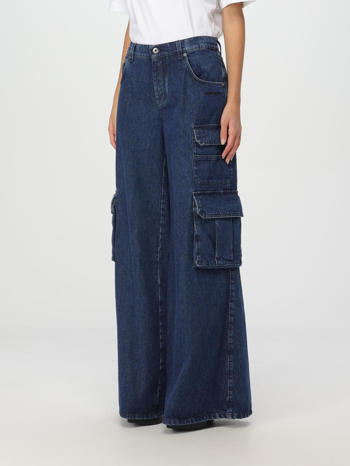 Off White Jeans Woman Blue