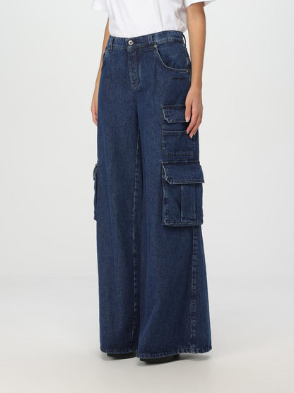 Off White Jeans Woman Blue