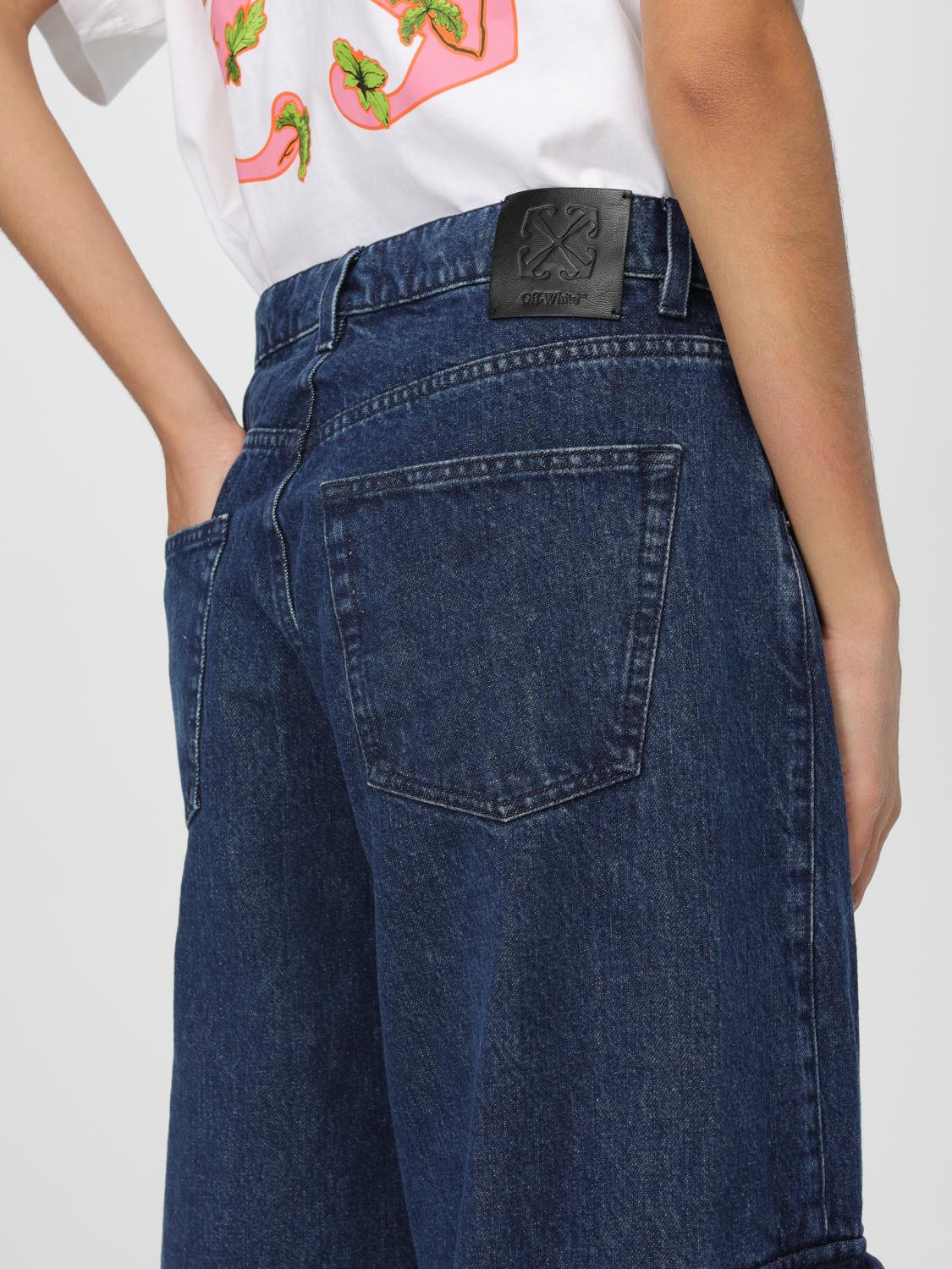 Off White Jeans Woman Blue