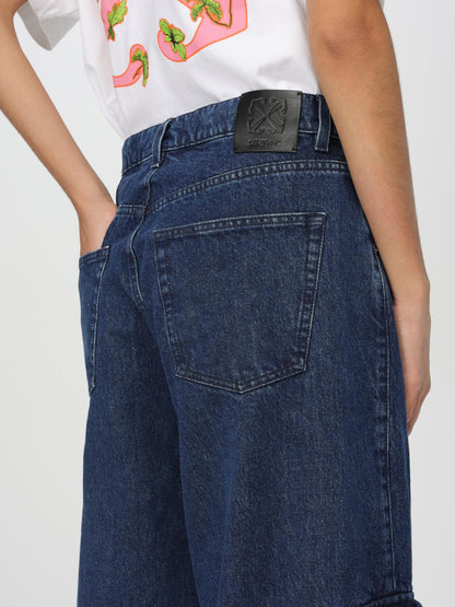 Off White Jeans Woman Blue