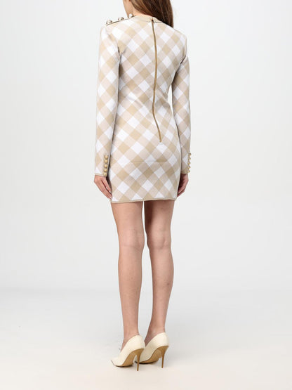 Balmain Dress Woman Beige