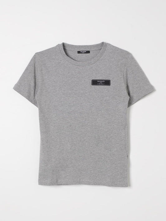 Balmain T Shirt Kids Grey
