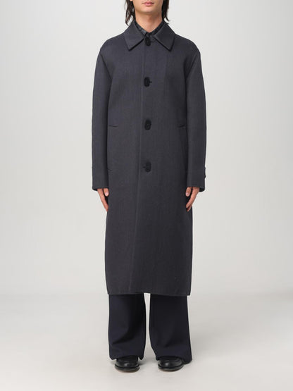 Fendi Coat Men Blue