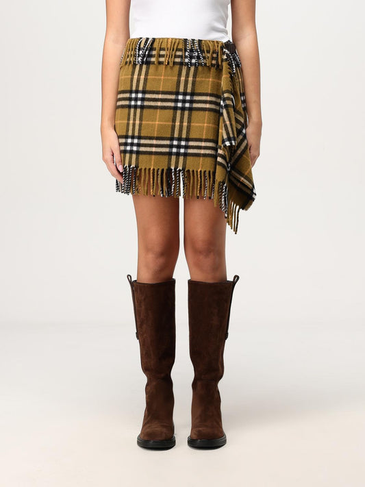 Burberry Skirt Woman Mustard
