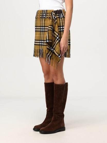 Burberry Skirt Woman Mustard
