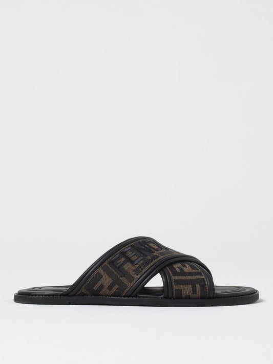 Fendi Sandals Men Brown