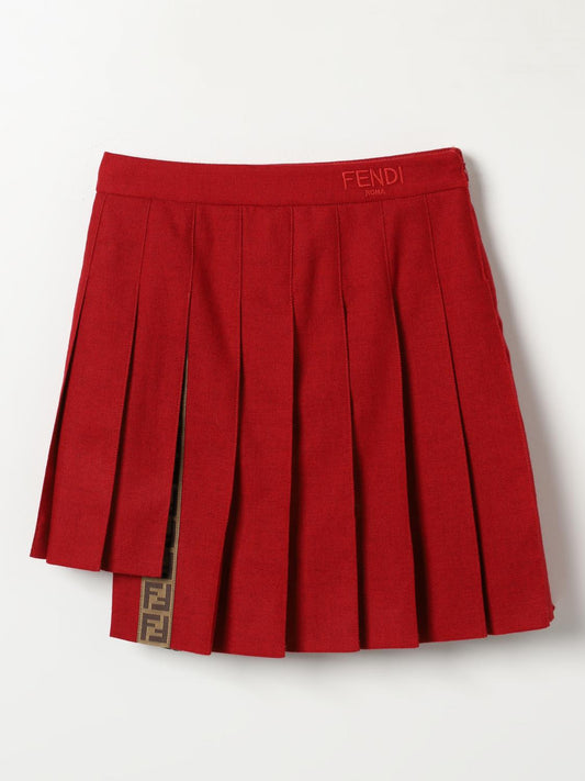 Fendi Skirt Kids Red