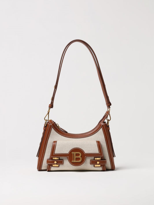 Balmain Shoulder Bag Woman Natural