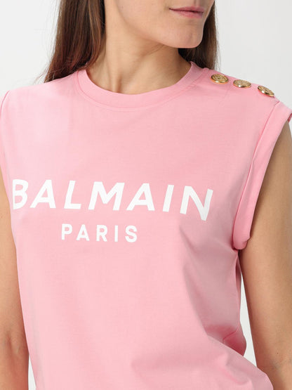Balmain T Shirt Woman Pink