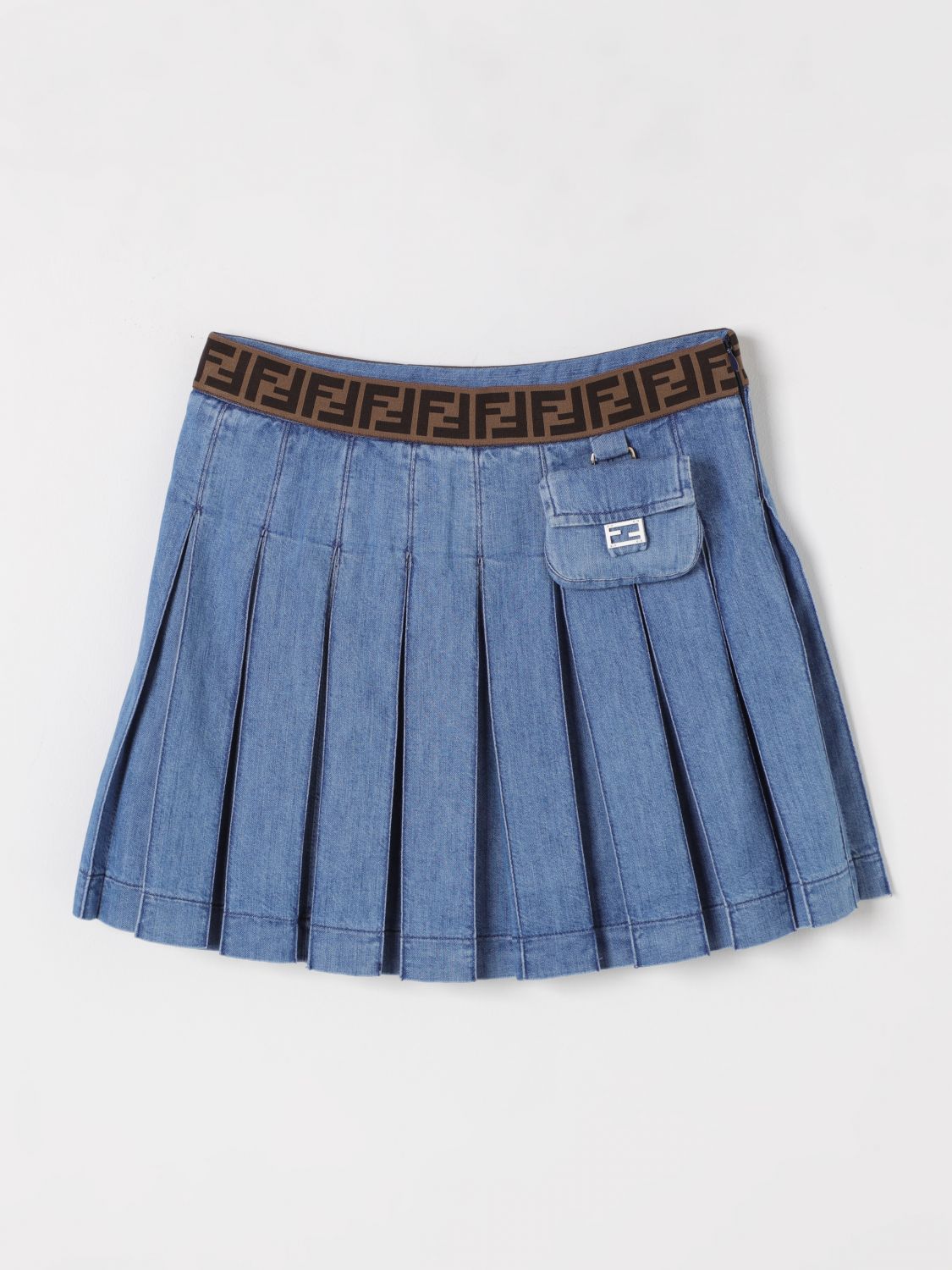 Fendi Skirt Kids Blue