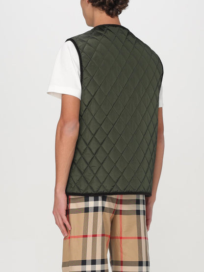 Burberry Suit Vest Men Olive