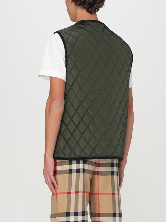 Burberry Suit Vest Men Olive