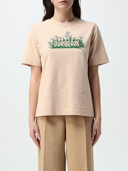 Burberry T Shirt Woman Beige