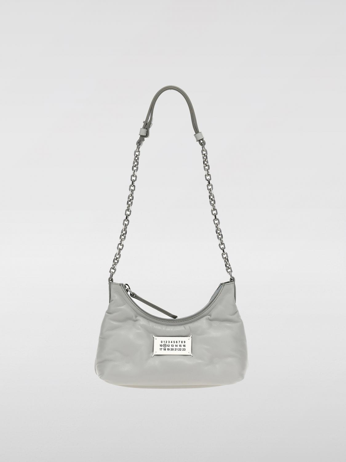 バッグ・カバンその他 MAISON MARGIELA Woman Mini bag Grey SB1WG0021P4300 T8058 MM6 Maison Margiela Mini Numeric top-handle Bag | Grey