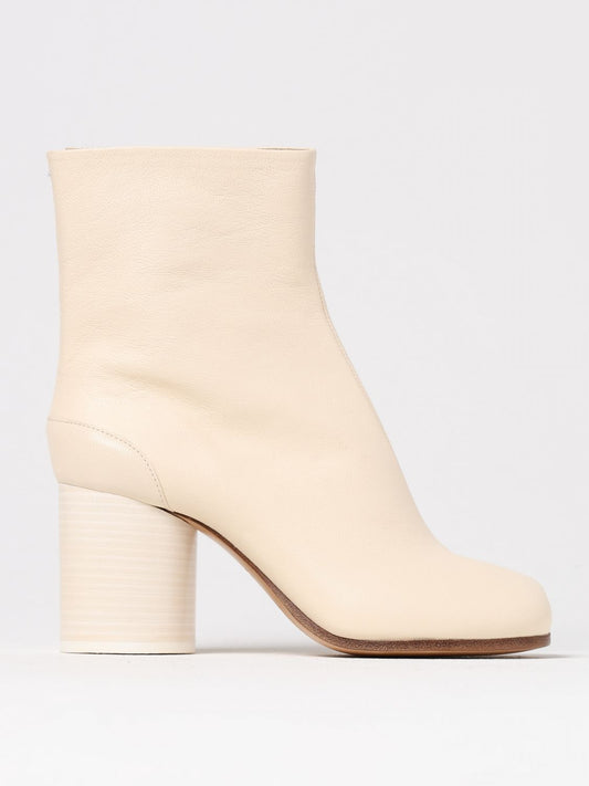 Maison Margiela Flat Ankle Boots Woman Nude