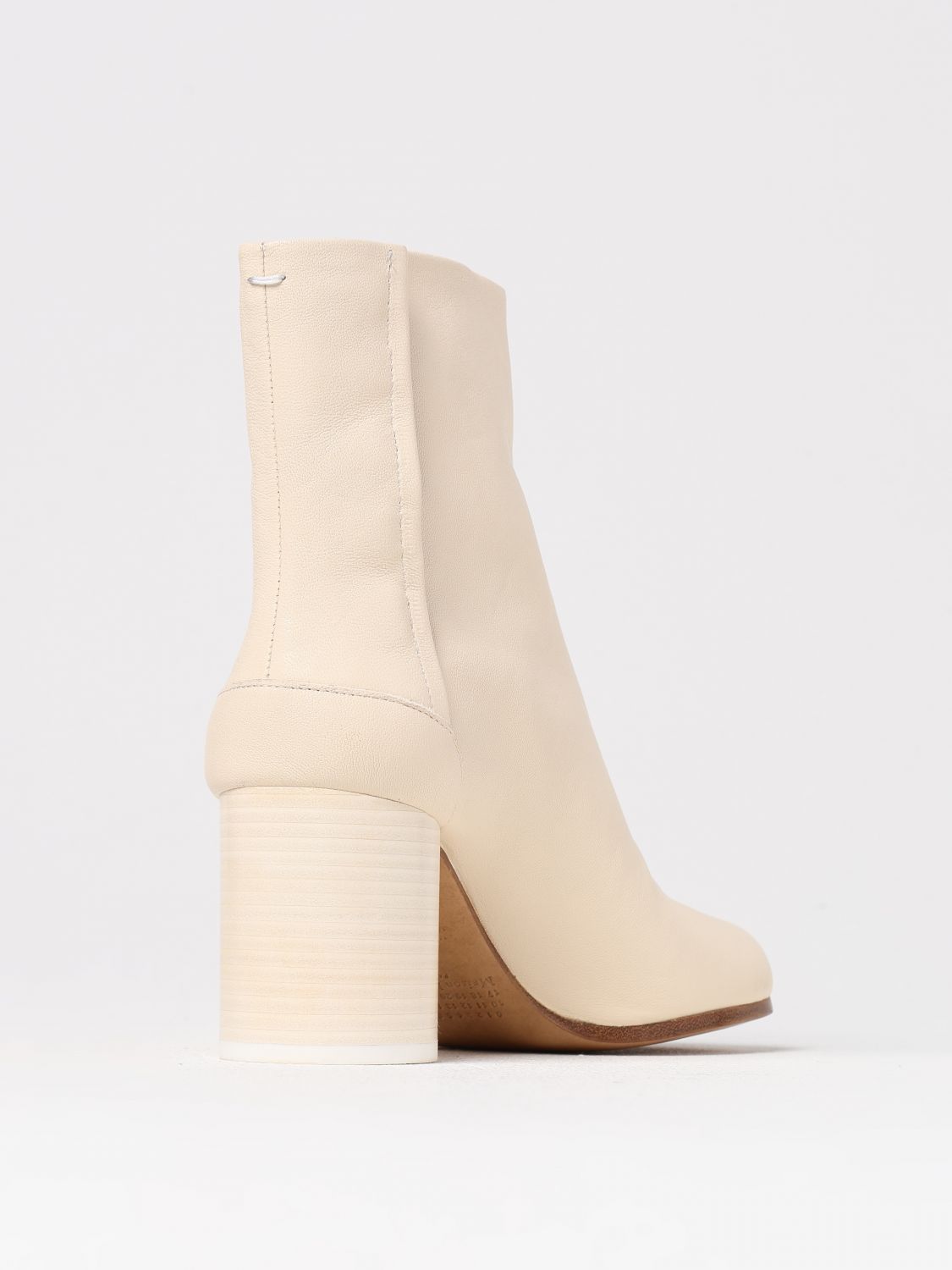 Maison Margiela Flat Ankle Boots Woman Nude