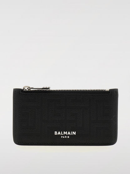 Balmain Wallet Men Black