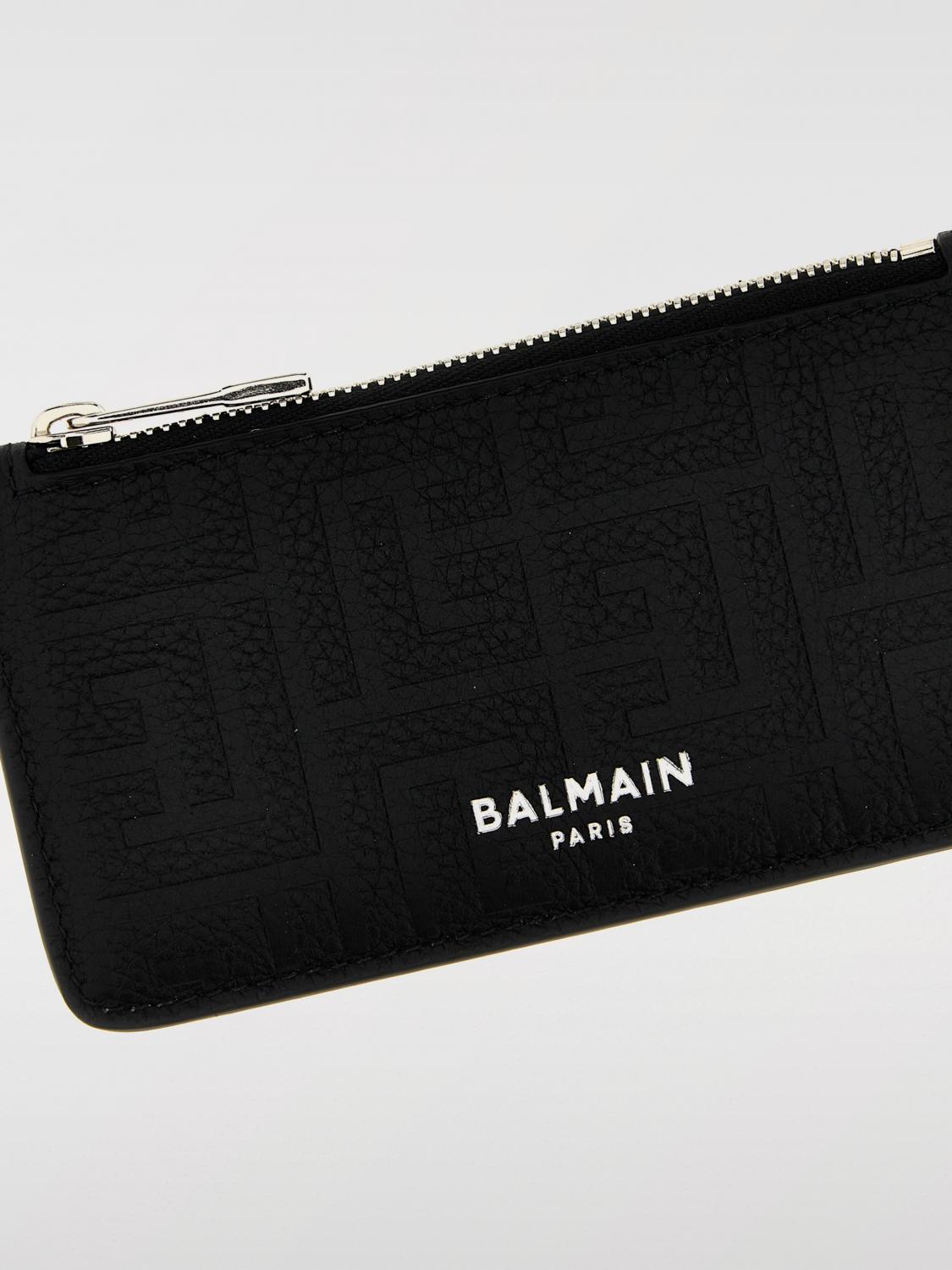 Balmain Wallet Men Black