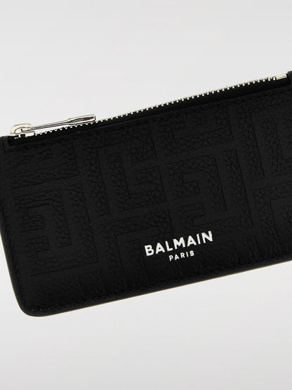 Balmain Wallet Men Black