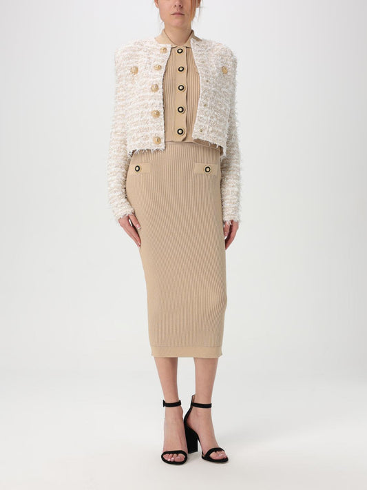 Balmain Cardigan Woman Beige