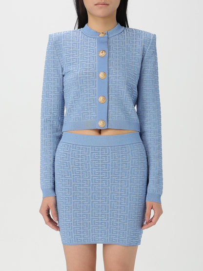 Balmain Cardigan Woman Blue