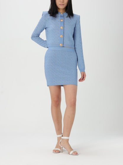 Balmain Cardigan Woman Blue