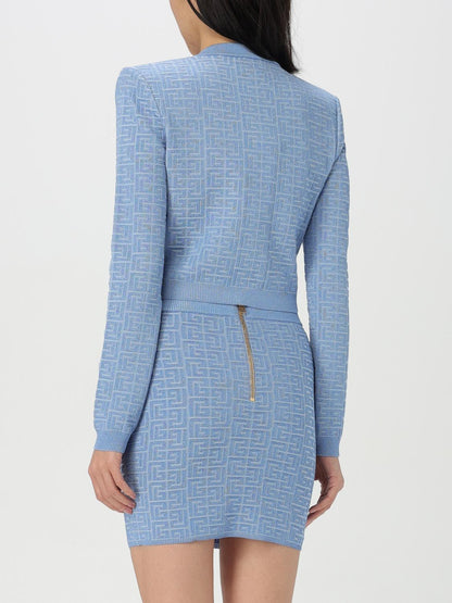 Balmain Cardigan Woman Blue