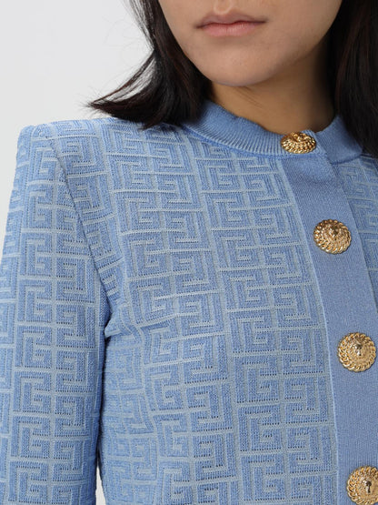 Balmain Cardigan Woman Blue