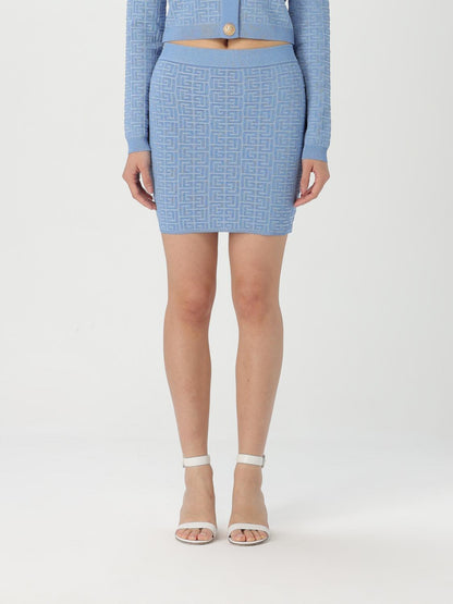 Balmain Skirt Woman Blue