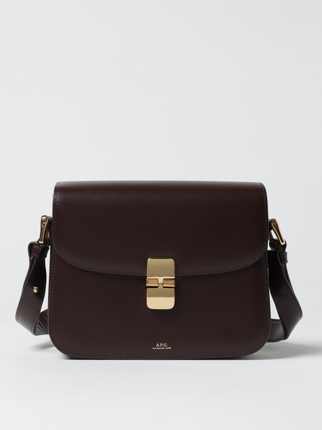 A.P.C. Crossbody Bags Woman Brown