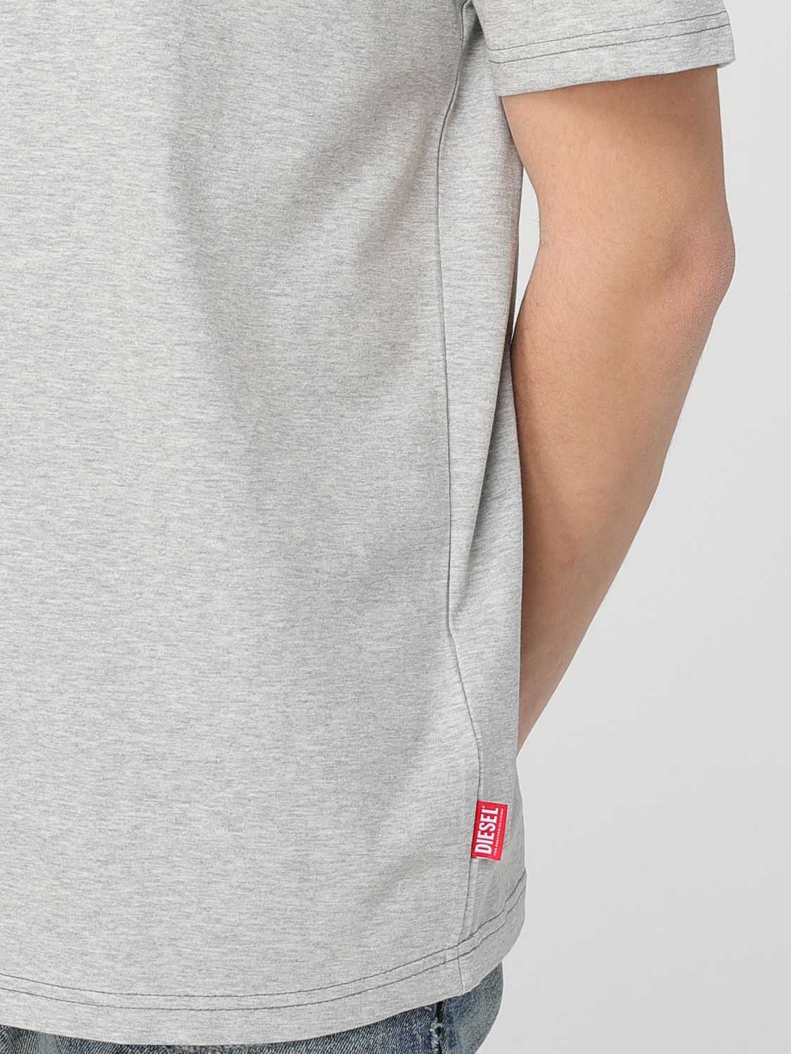 Diesel T Shirt Men Grey