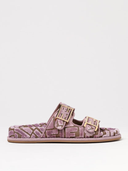 Fendi Flat Sandals Woman Pink