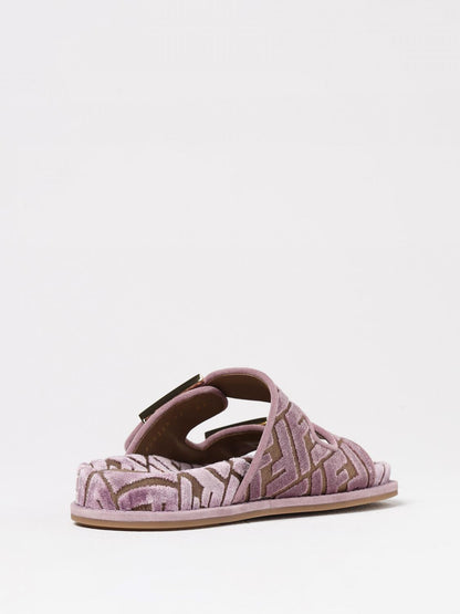 Fendi Flat Sandals Woman Pink