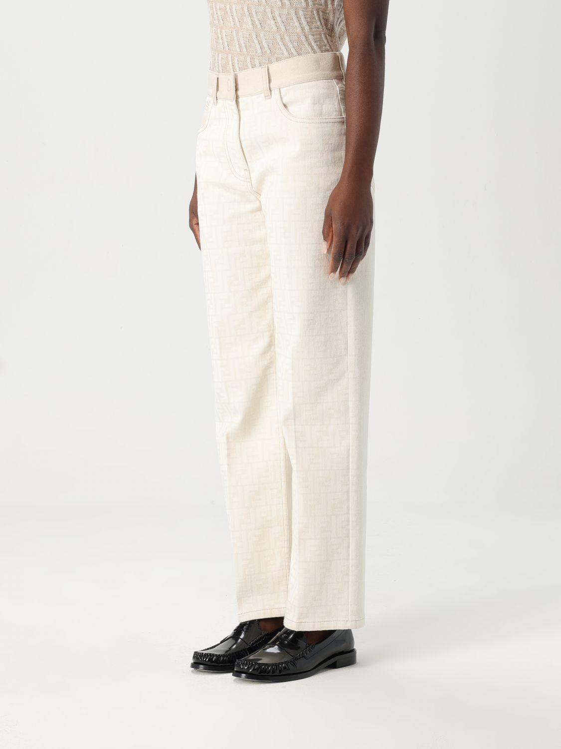 Fendi Jeans Woman White