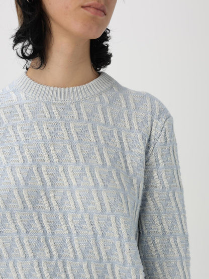 Fendi Sweater Woman Gnawed Blue