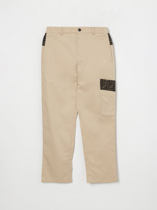 Fendi Pants Kids Beige