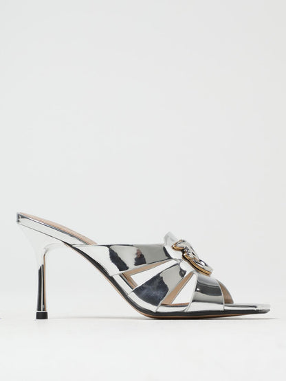 Pinko Heeled Sandals Woman Silver