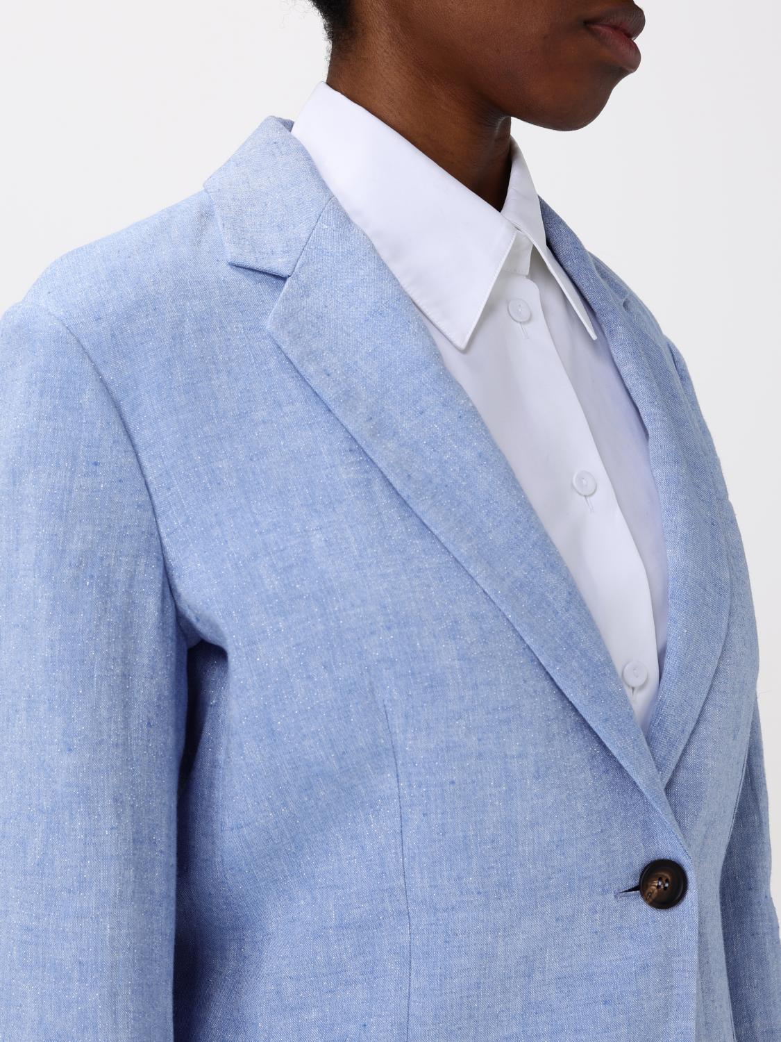 Brunello Cucinelli Blazer Woman Blue – Modishus