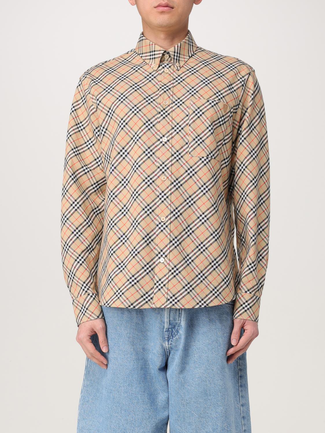 Burberry Shirt Men Sand