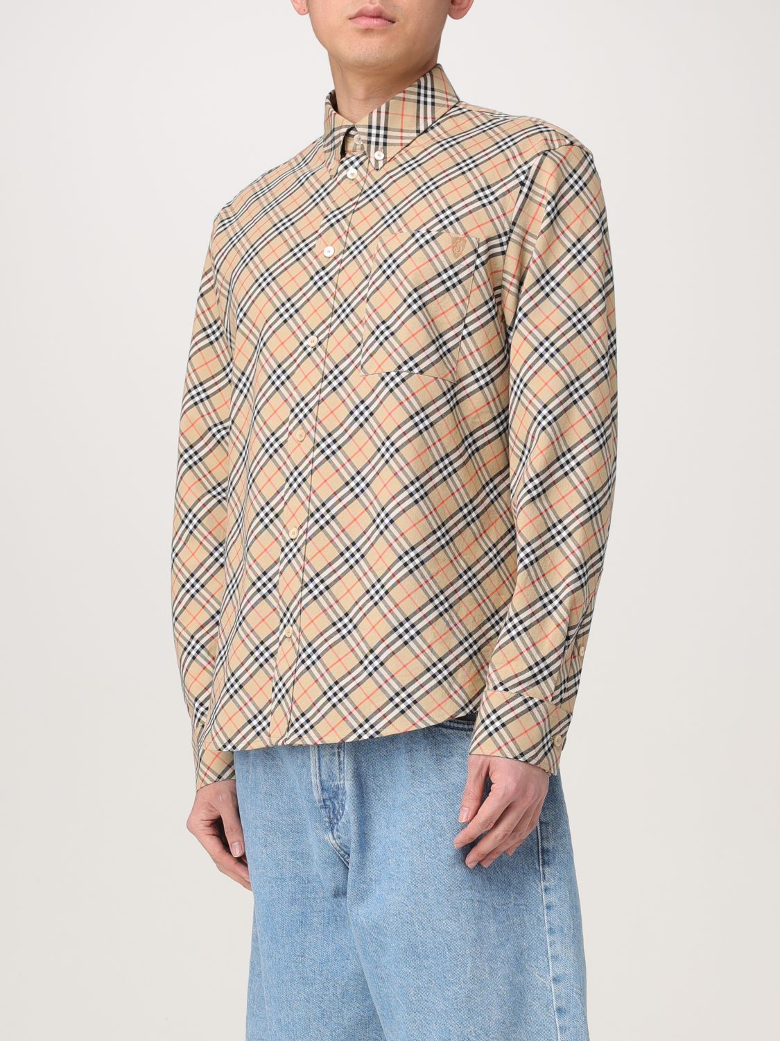 Burberry Shirt Men Sand