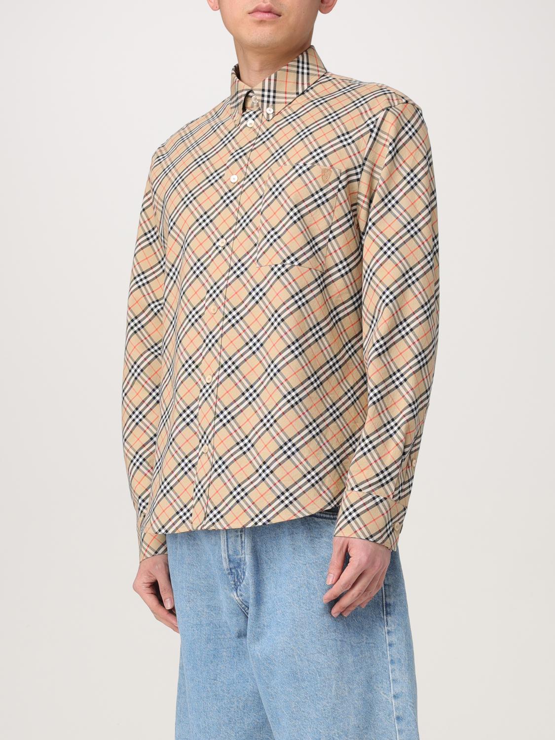Burberry Shirt Men Sand