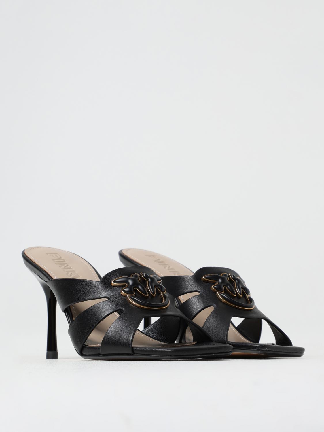 Pinko Heeled Sandals Woman Black