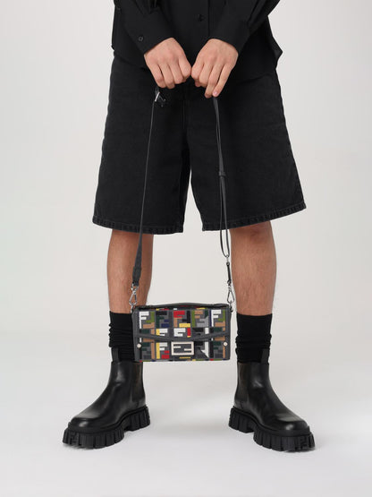 Fendi Shoulder Bag Men Grey