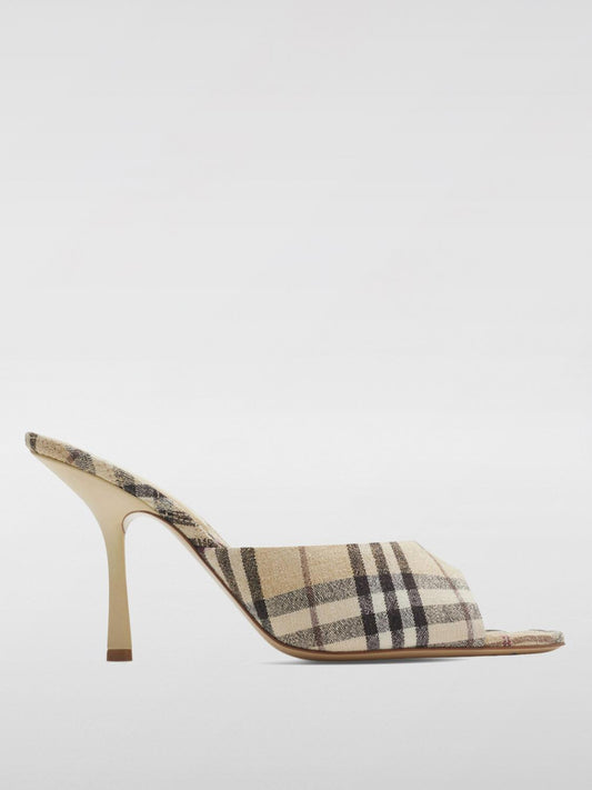 Burberry Heeled Sandals Woman Beige