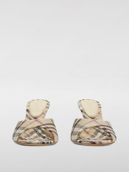 Burberry Heeled Sandals Woman Beige