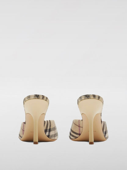 Burberry Heeled Sandals Woman Beige
