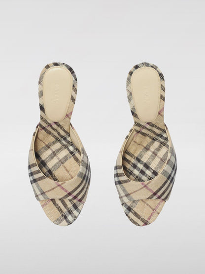 Burberry Heeled Sandals Woman Beige