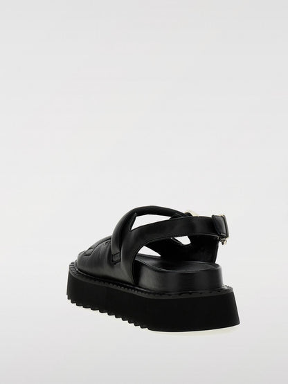 Pinko Flat Sandals Woman Black