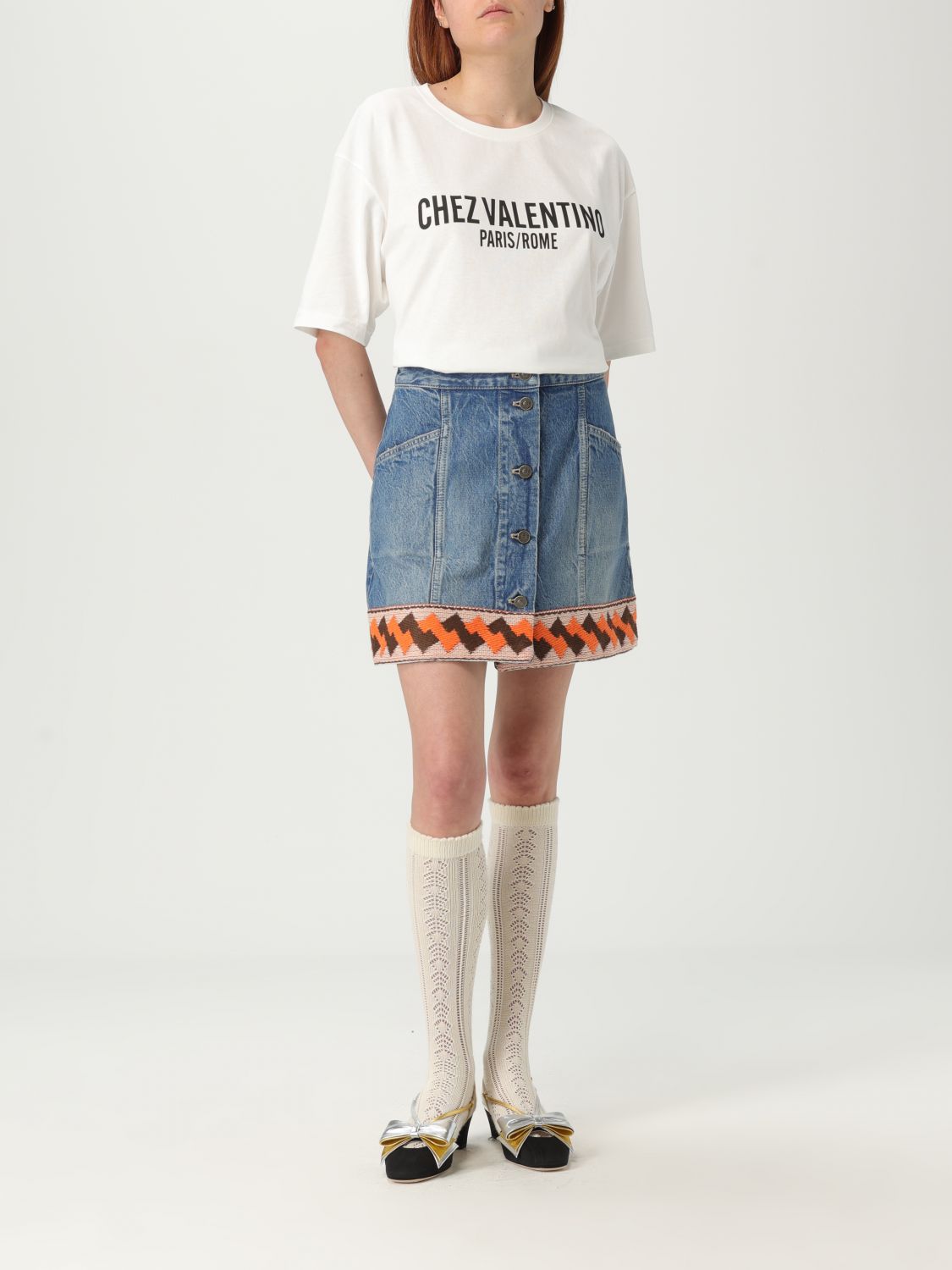 Valentino T Shirt Woman Ivory