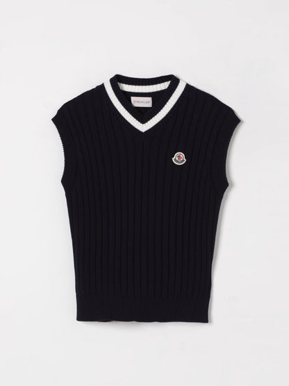 Moncler Waistcoat Kids Blue